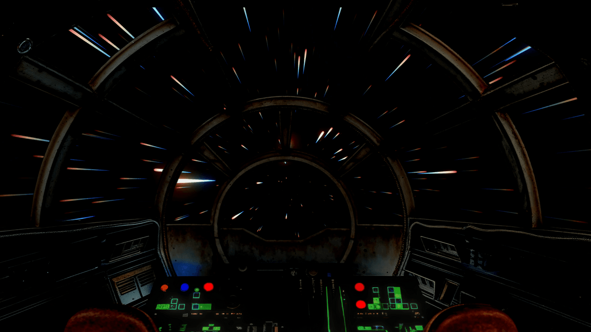 Millennium Falcon Cockpit Flight Travel (Live Wallpaper) - Star Wars Ambience