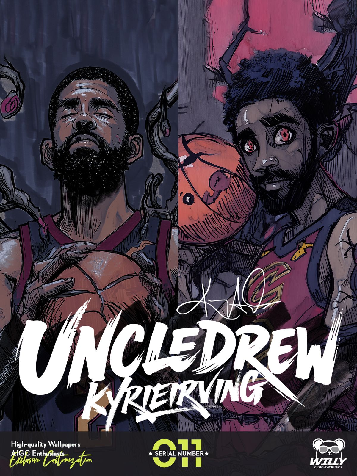 UNCLE DREW-Kyrie Irving- No.011｜LIVE Wallpaper (Android/IOS)
