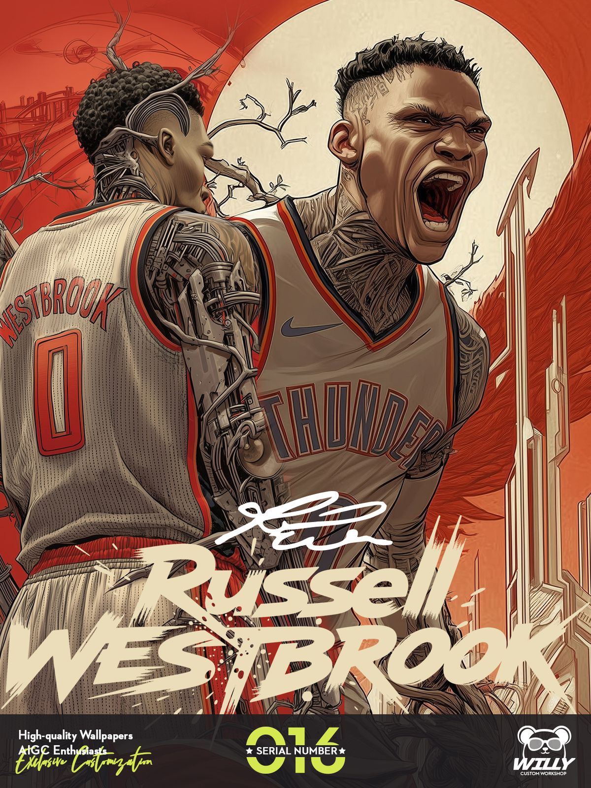 BRODIE-Russell Westbrook No.016｜LIVE Wallpaper (Android/IOS)
