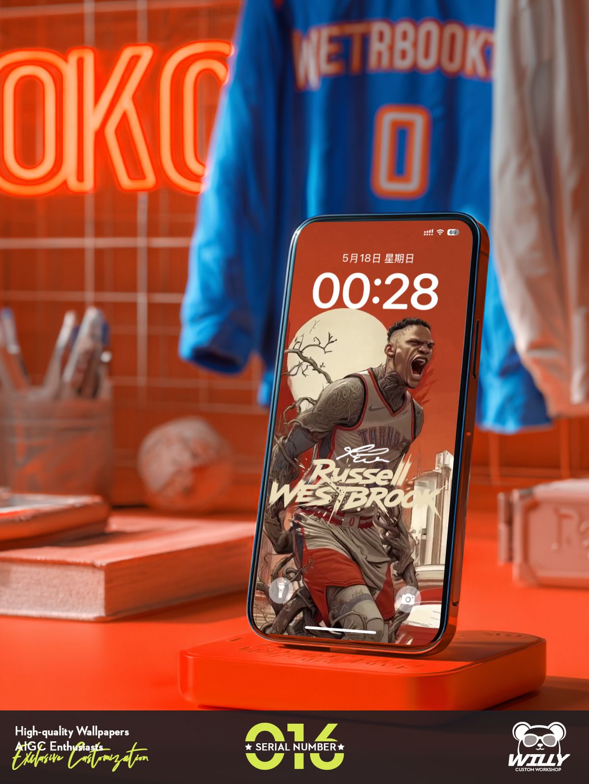 BRODIE-Russell Westbrook No.016｜LIVE Wallpaper (Android/IOS)