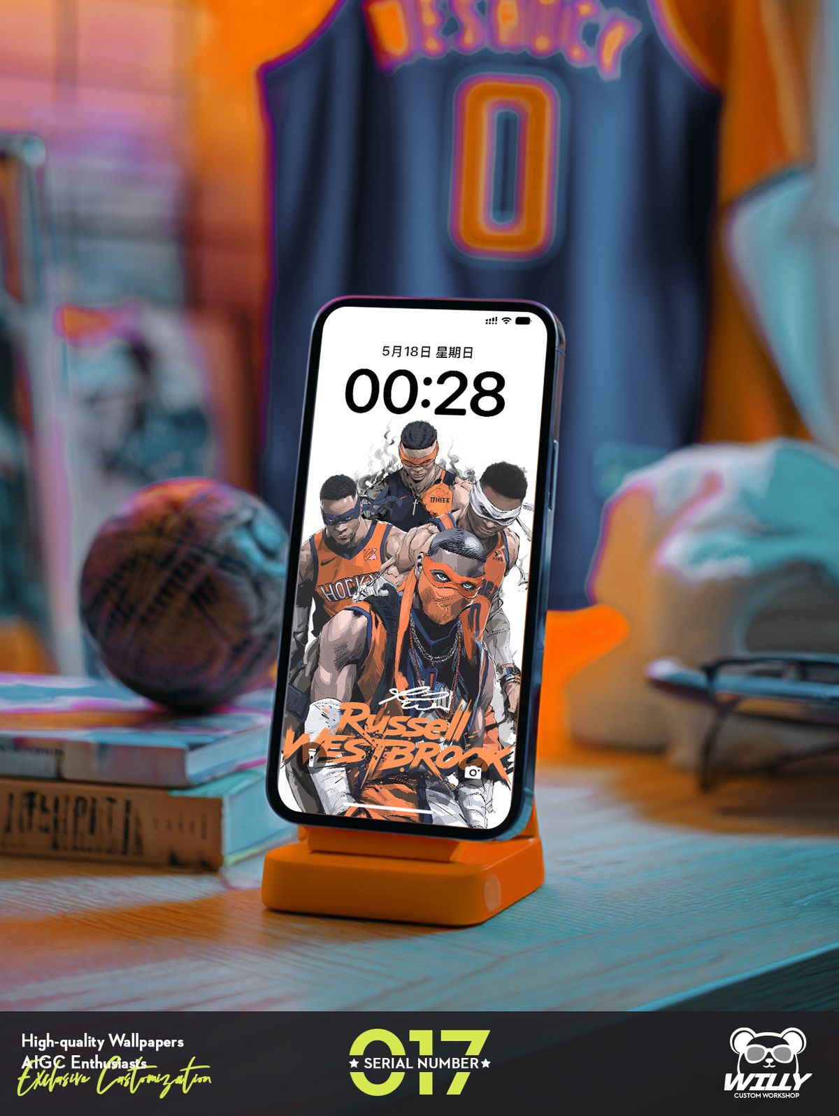 BRODIE-Russell Westbrook No.017｜LIVE Wallpaper (Android/IOS)