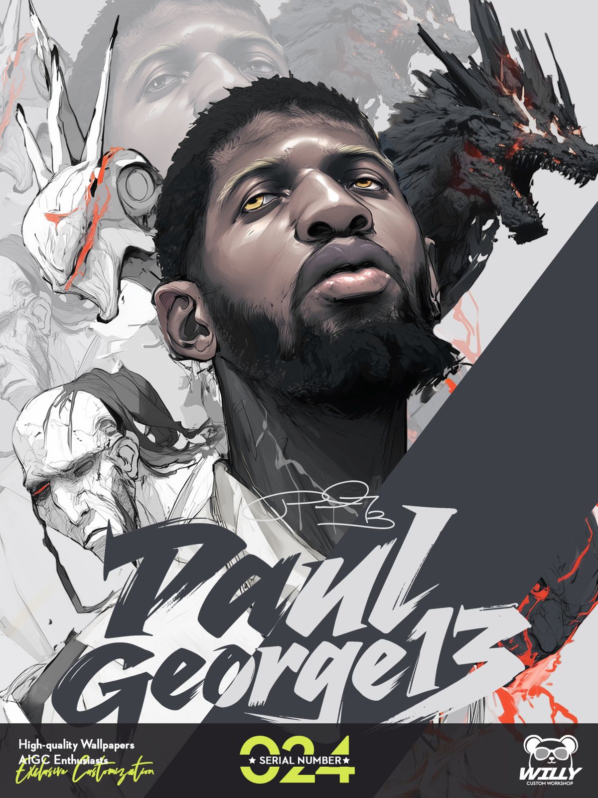 PG13-Paul George No.024｜LIVE Wallpaper (Android/IOS)