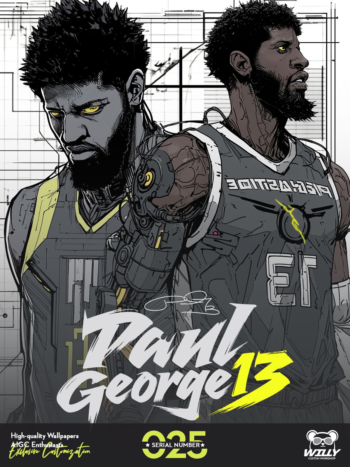 PG13-Paul George No.025｜LIVE Wallpaper (Android/IOS)