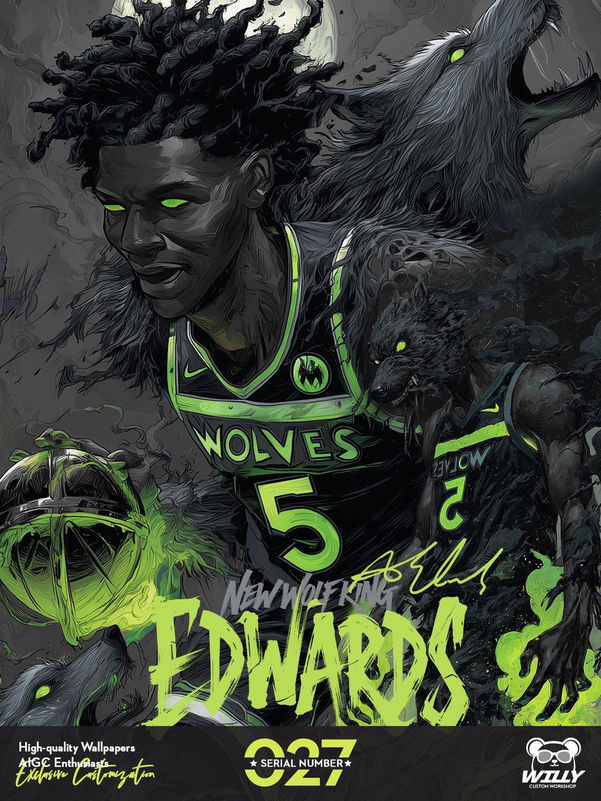 NEW WOLF KING-Edwards No.027｜LIVE Wallpaper (Android/IOS)
