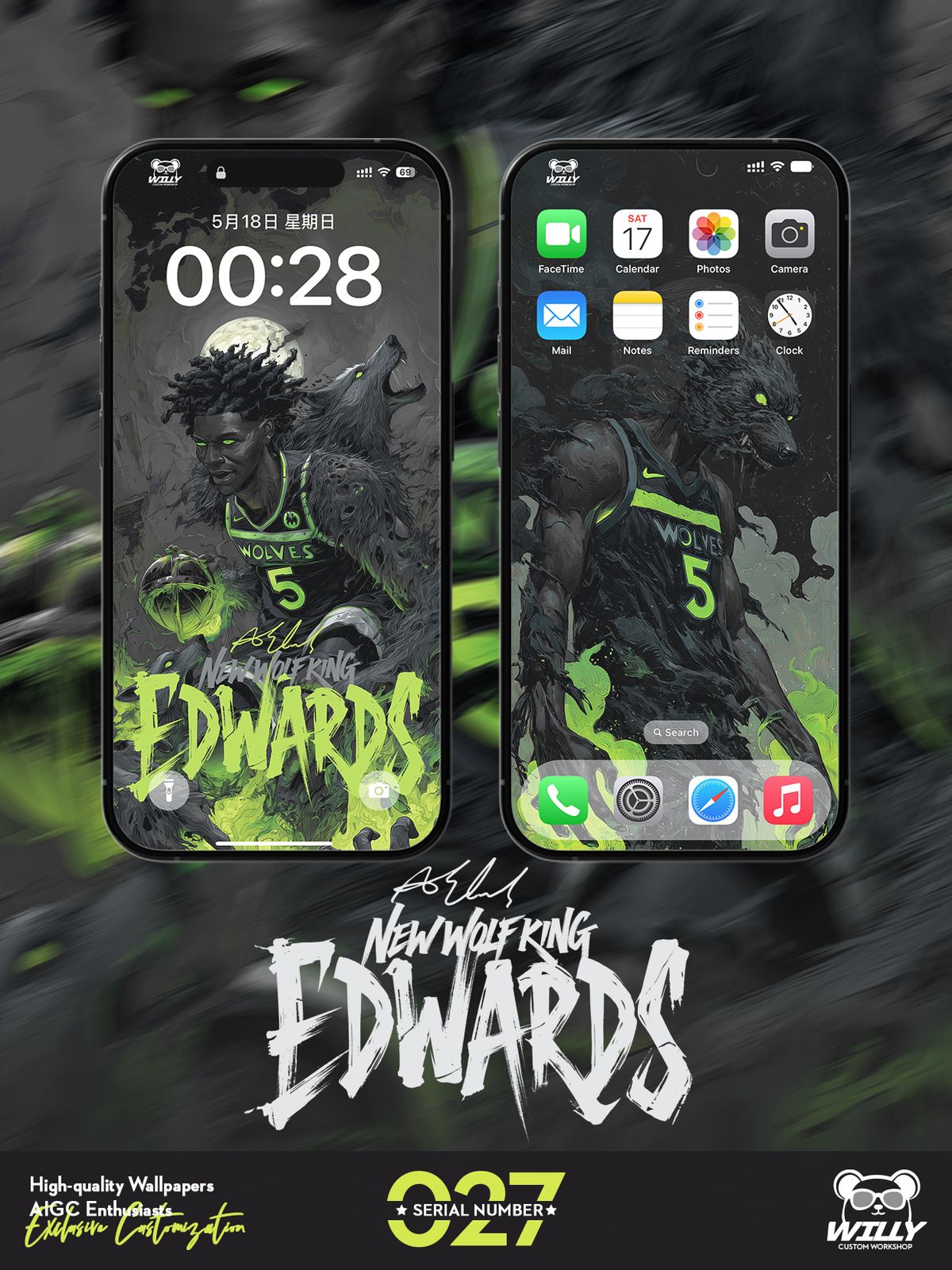 NEW WOLF KING-Edwards No.027｜LIVE Wallpaper (Android/IOS)