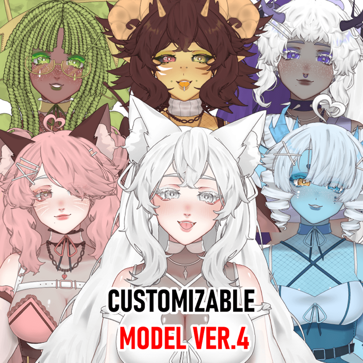 V4 Customizable VTuber model