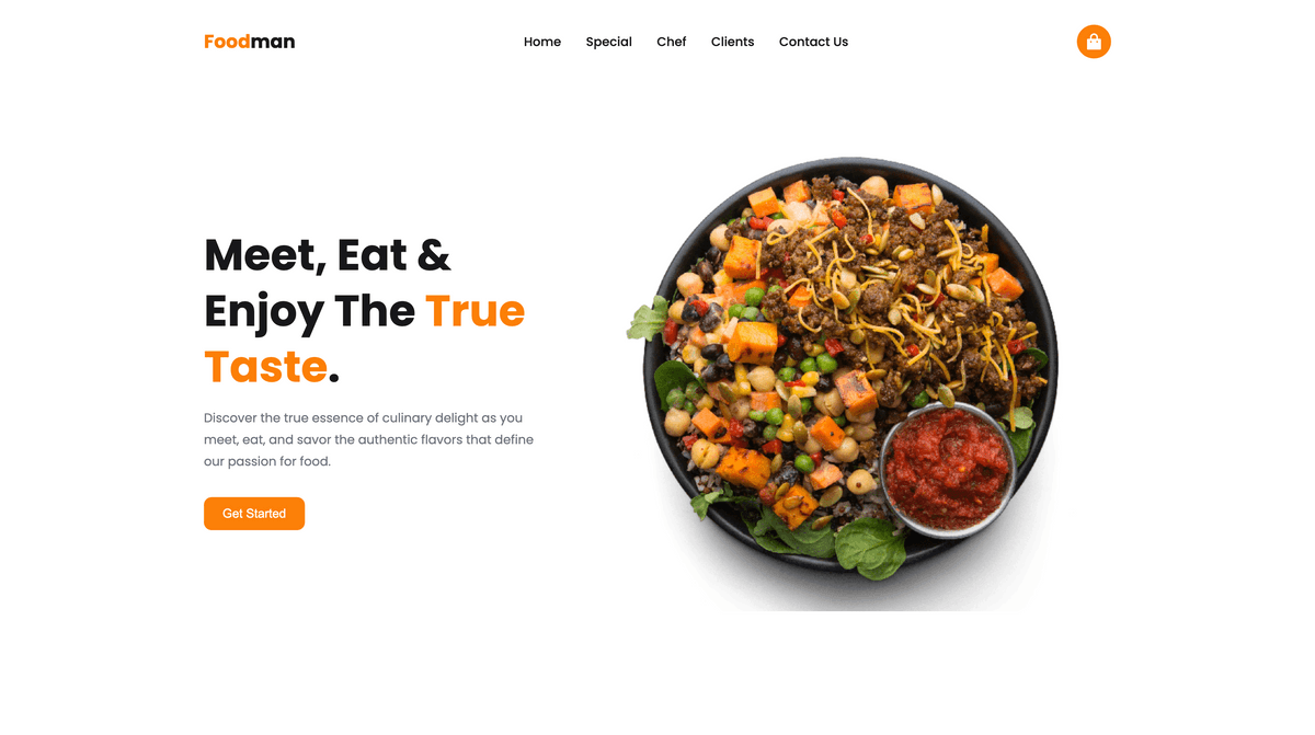 🍽️ Foodman &ndash; Complete Food & Restaurant Website