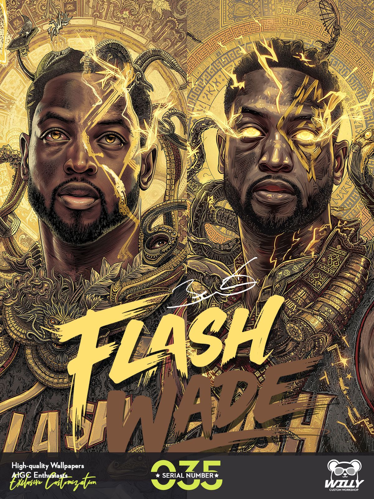 FLASH-DwyaneWade No.035｜LIVE Wallpaper (Android/IOS)