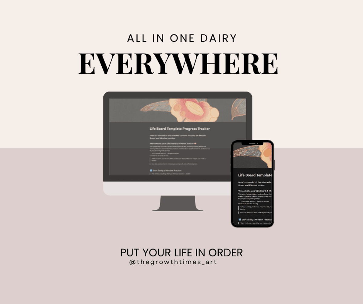 ☕️ Your LifeBoard Template is Available!