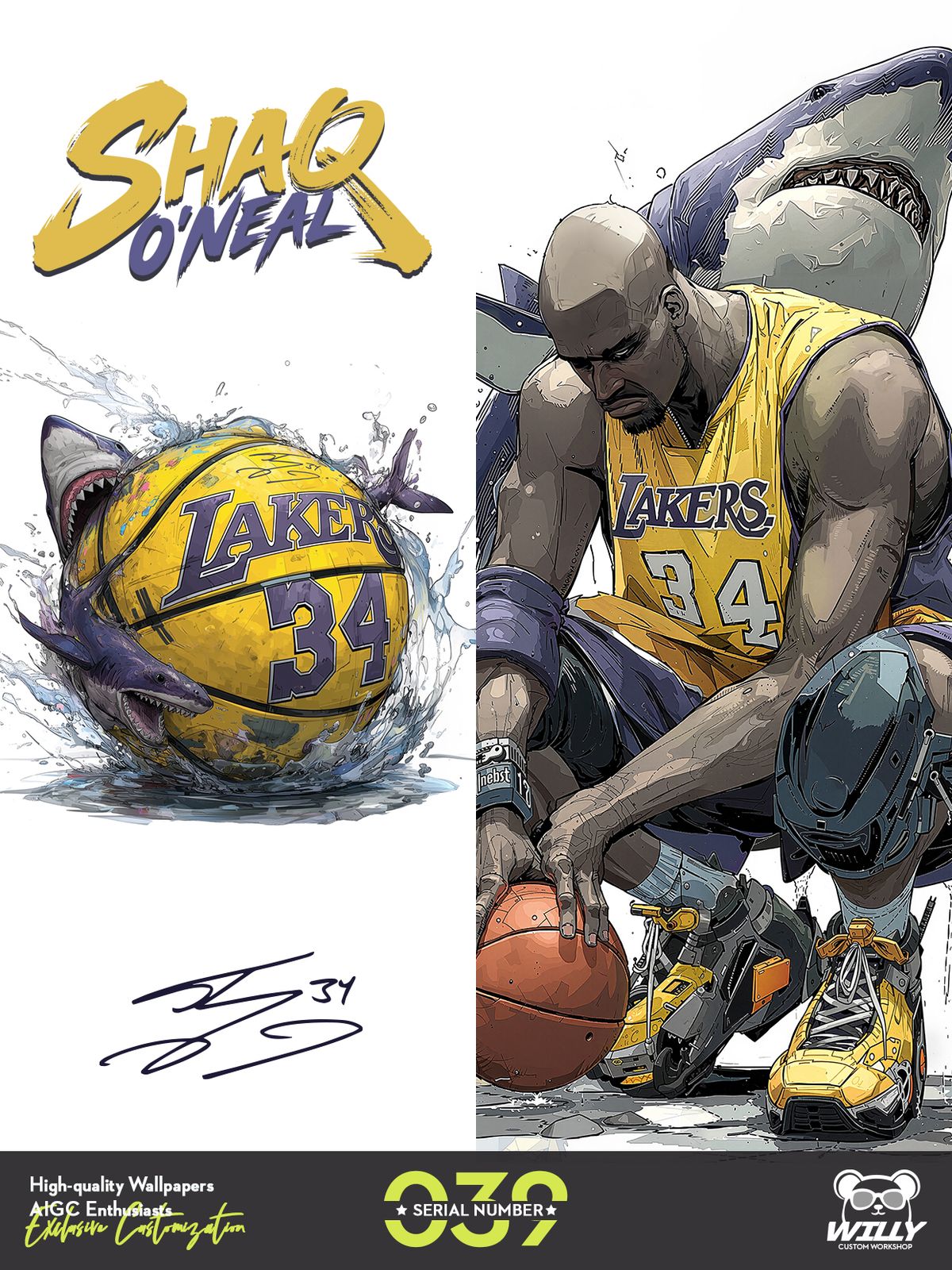 SHAQ-ShaquilleO'Neal No.039｜LIVE Wallpaper (Android/IOS)
