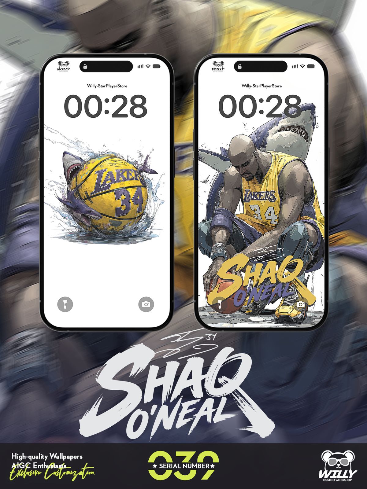 SHAQ-ShaquilleO'Neal No.039｜LIVE Wallpaper (Android/IOS)