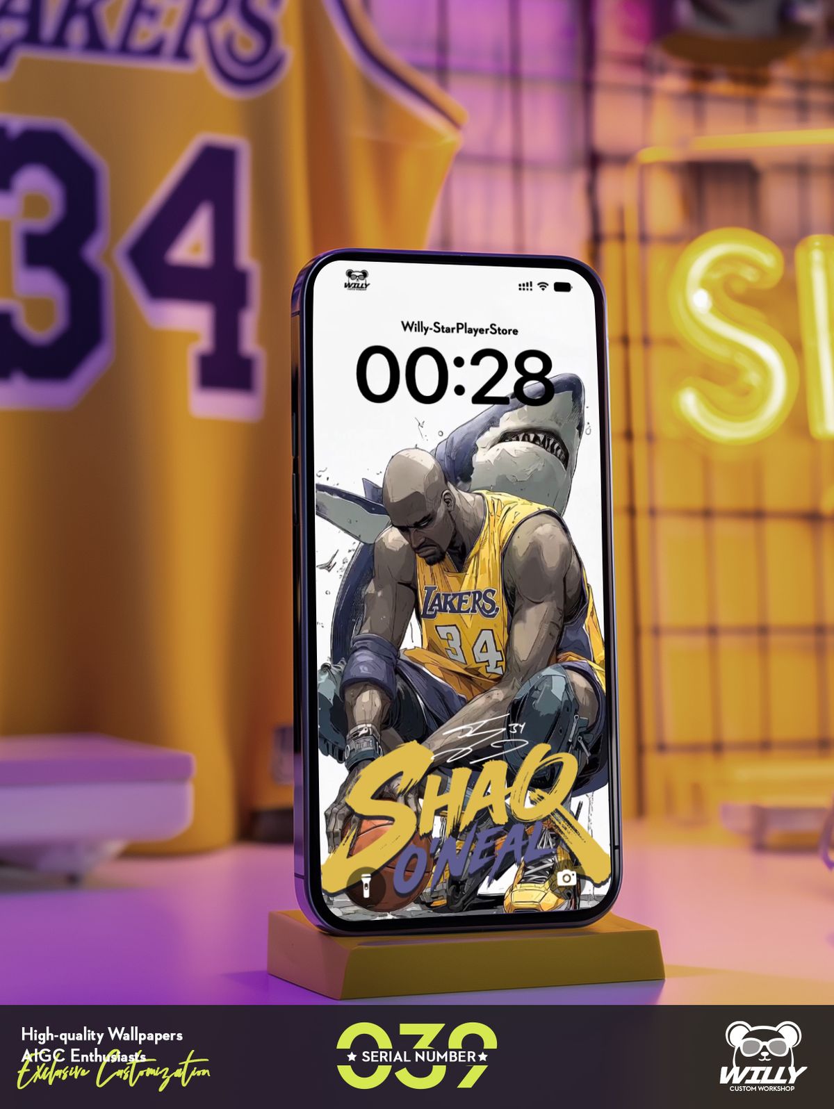 SHAQ-ShaquilleO'Neal No.039｜LIVE Wallpaper (Android/IOS)