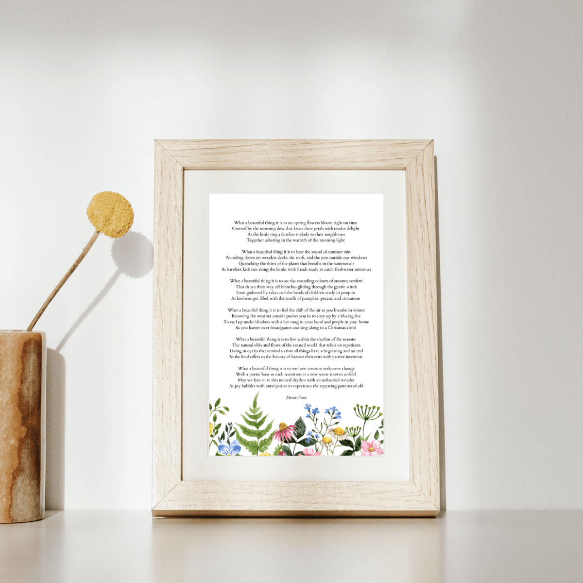 The Rhythm of Repetition (Poetry Print)