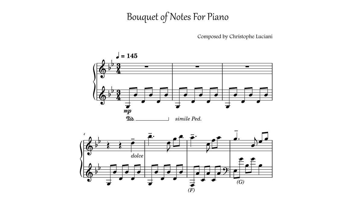 🎹 Bouquet of Notes | Original Piano by Christophe Luciani