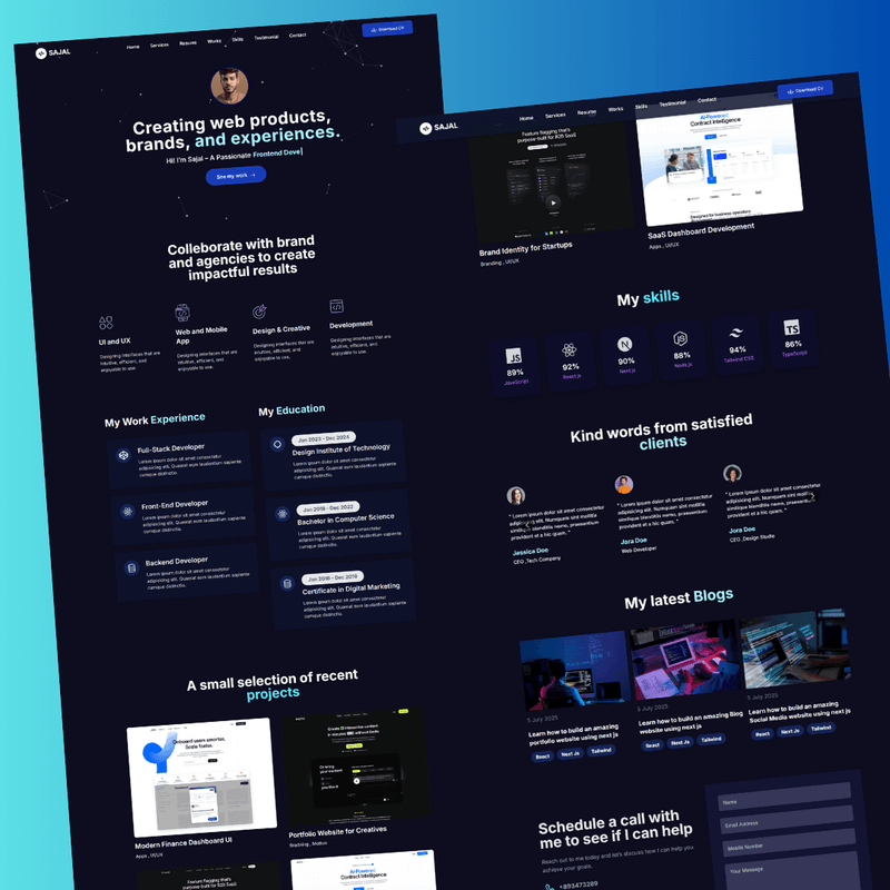 Build a complete E-learning website using HTML and CSS (Source Code ...