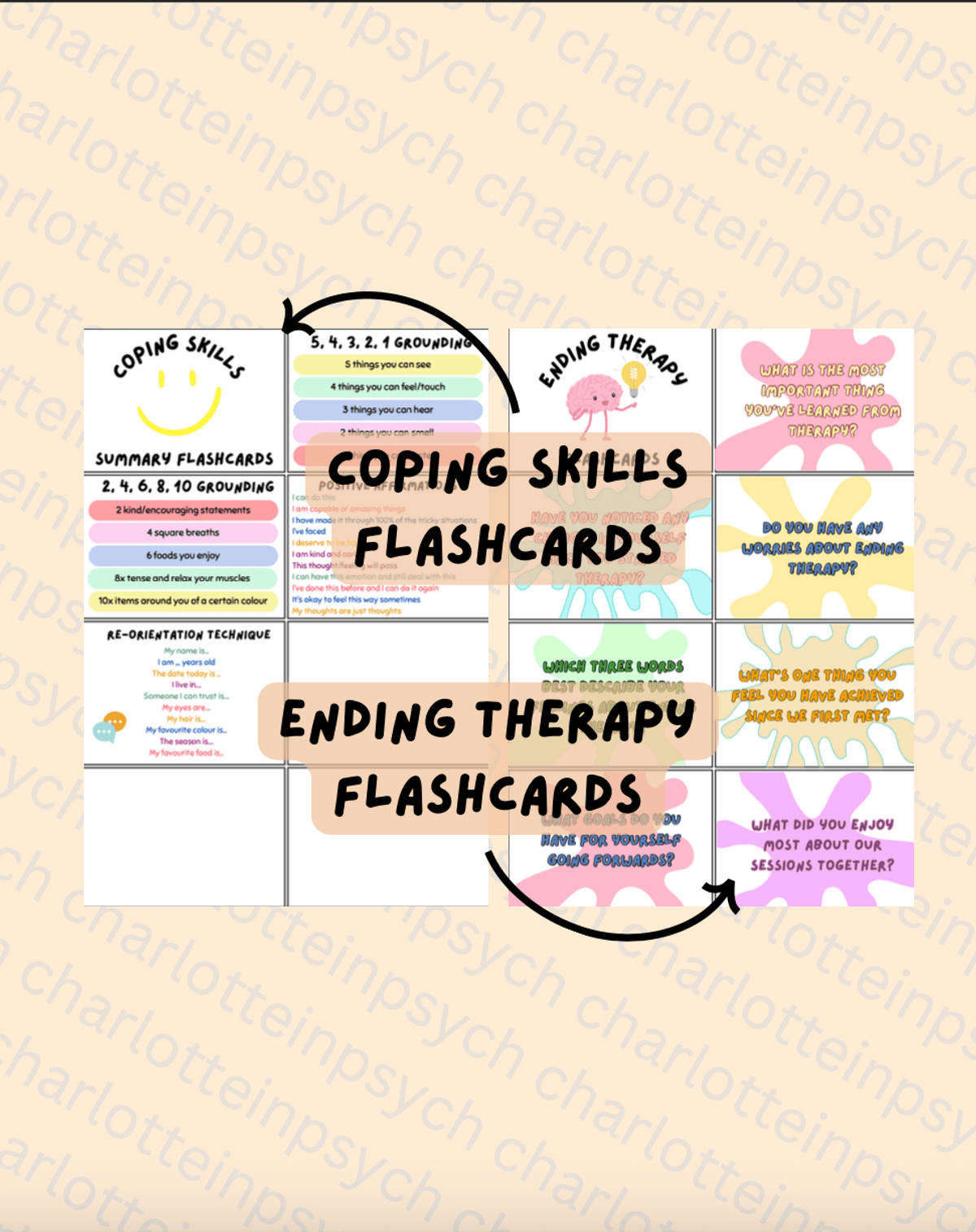 Flashcards bundle (6 sets of flashcards)