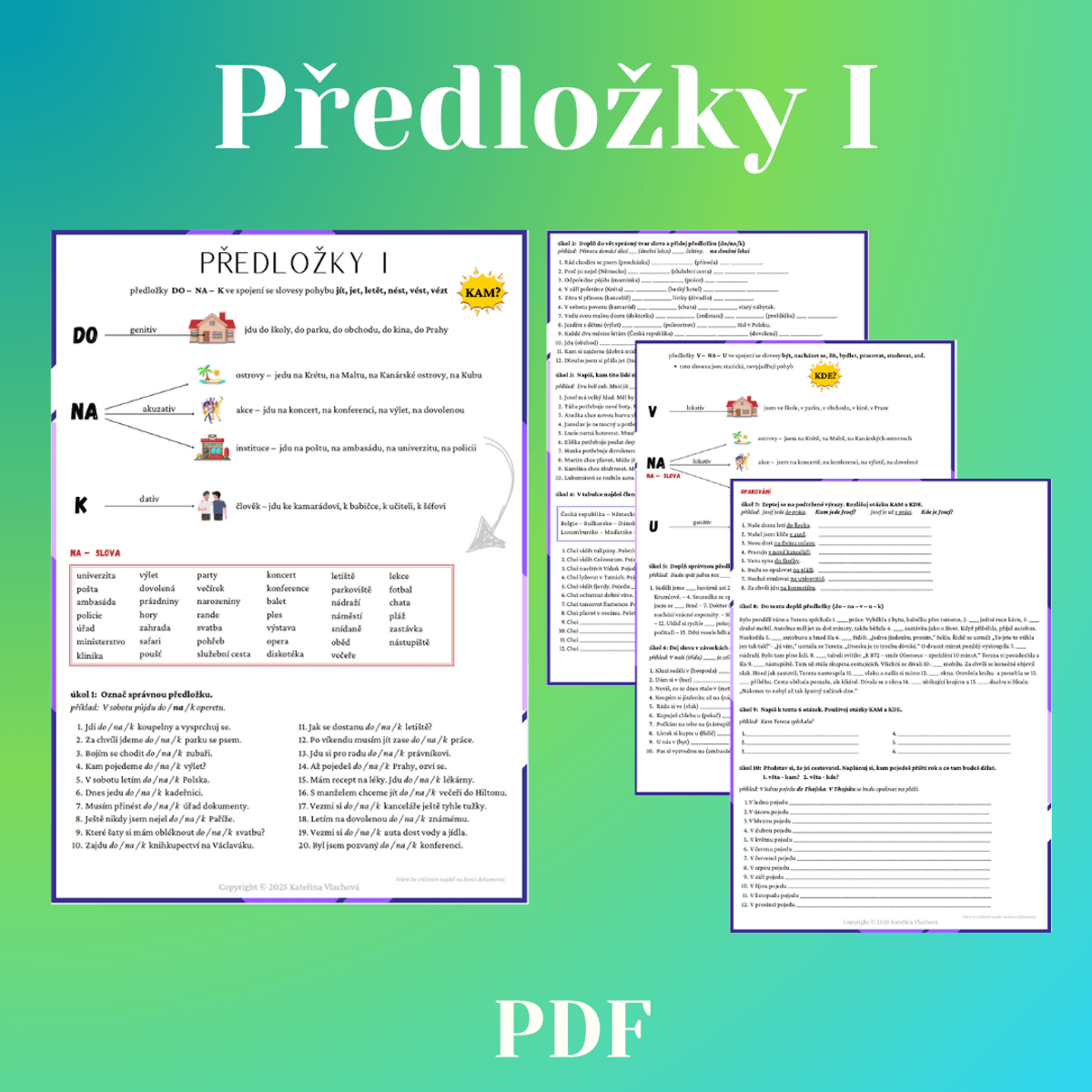 Predlozky I