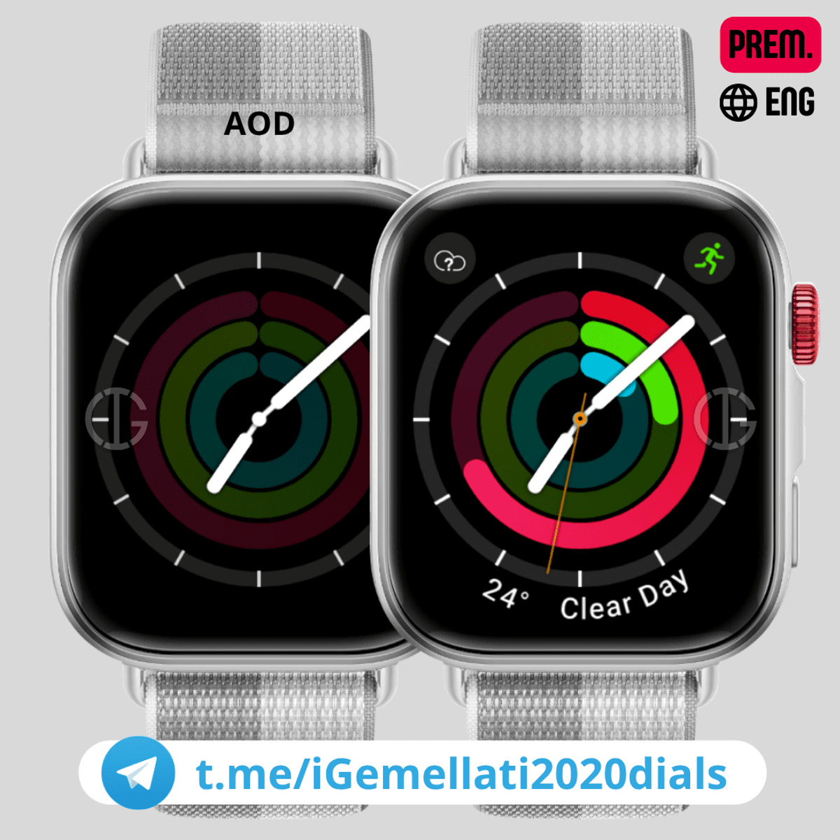 Analog Activity Watch Face Huawei Fit 3 / 4 / 4 Pro