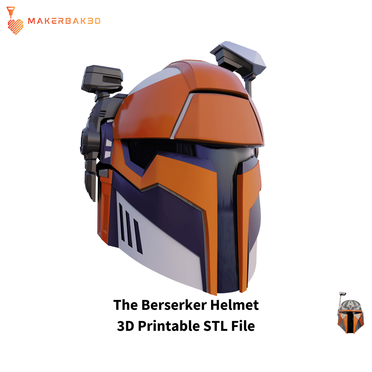 The Berserker: Heavy Inspired Helmet | 3D Printable STL File