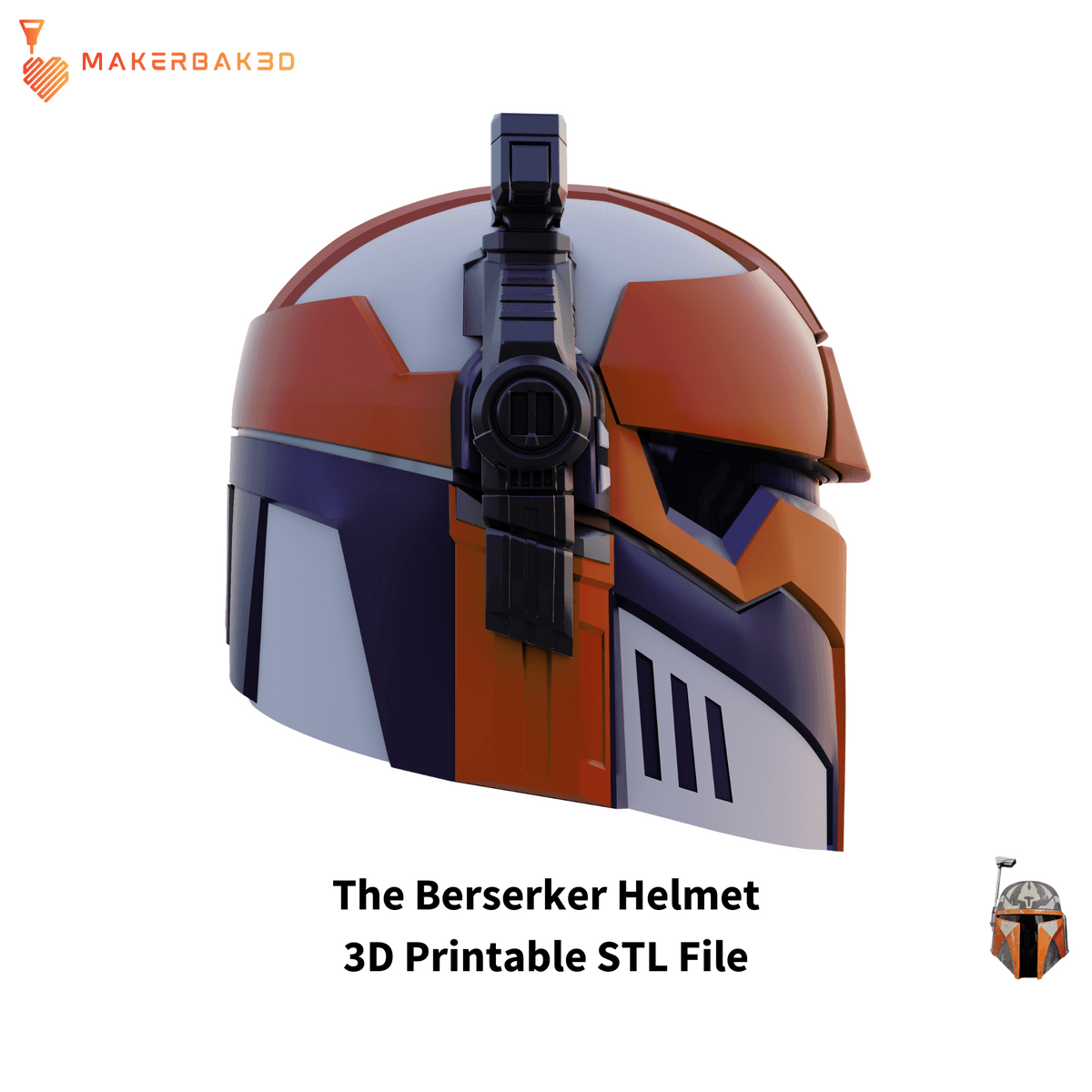 The Berserker: Heavy Inspired Helmet | 3D Printable STL File