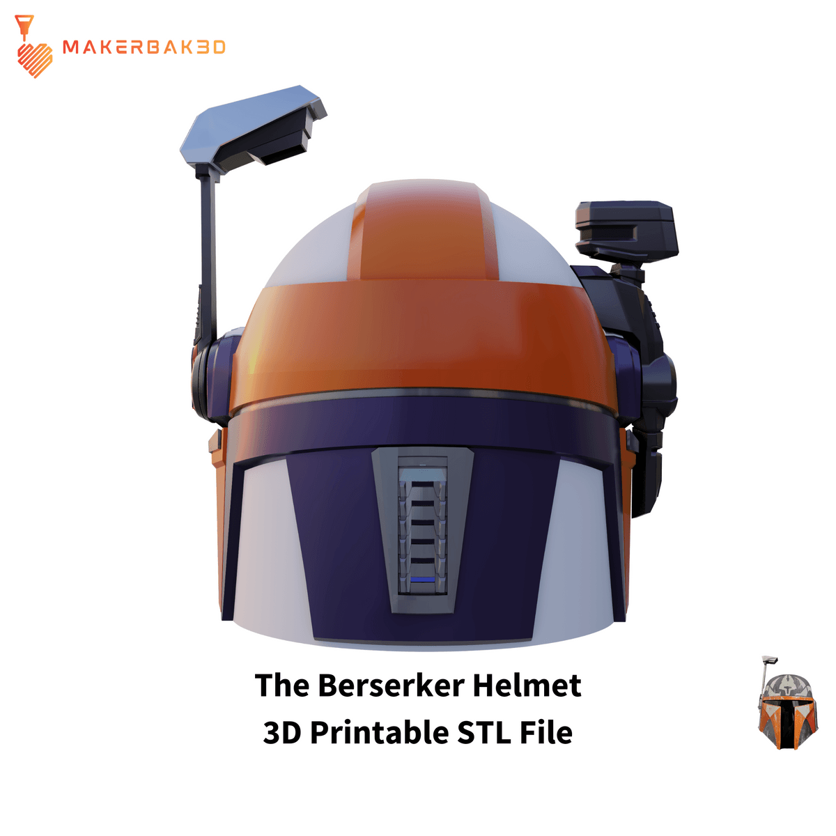 The Berserker: Heavy Inspired Helmet | 3D Printable STL File