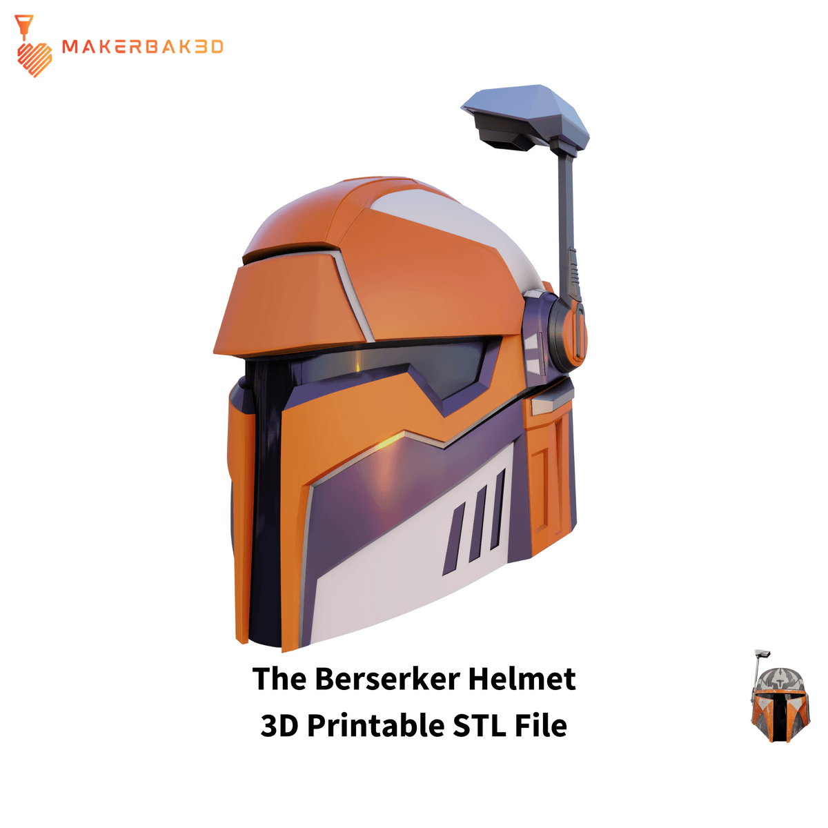 The Berserker: Heavy Inspired Helmet | 3D Printable STL File