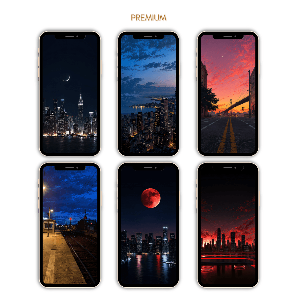 "Midnight Over Skyscraper Lights" 🏙️🌌✨ 4k Wallpapers.