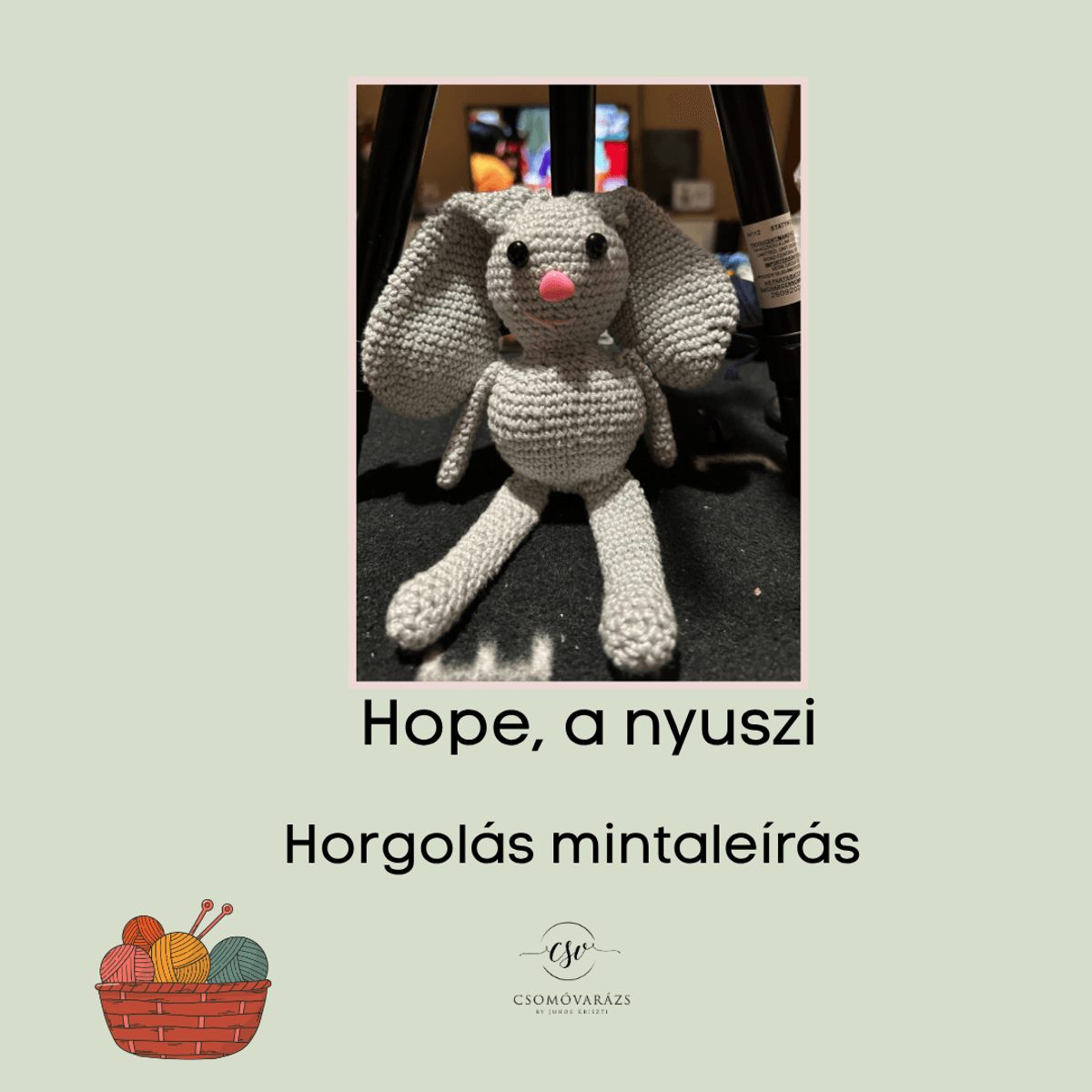 Hope a ny&uacute;l horgol&aacute;smint&aacute;ja pamut &eacute;s pl&uuml;ssfonallal, 2 minta egyben