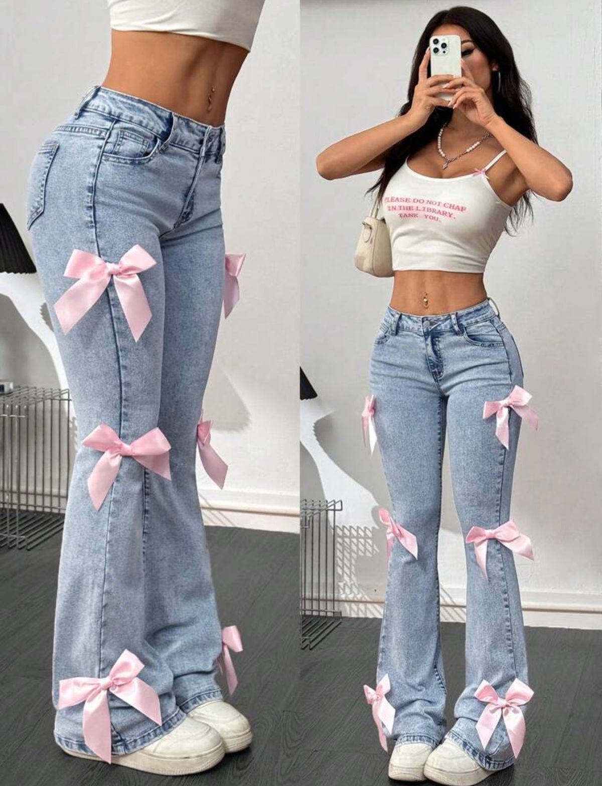 Bow jeans