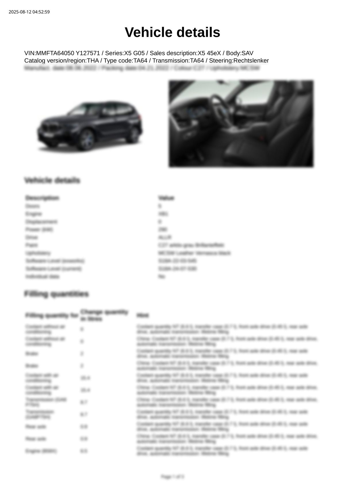 Build Sheet VIN MMFTA64050Y127571