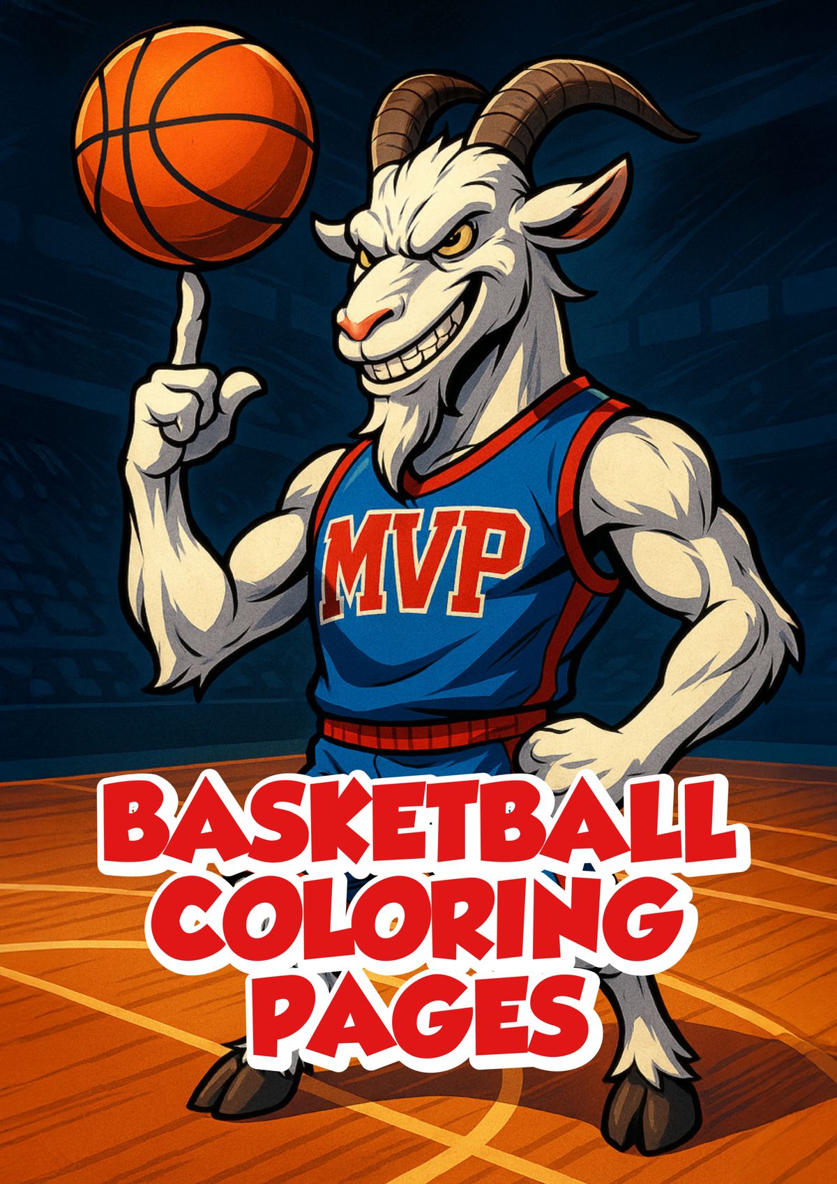 BASKETBALL COLORING PAGES