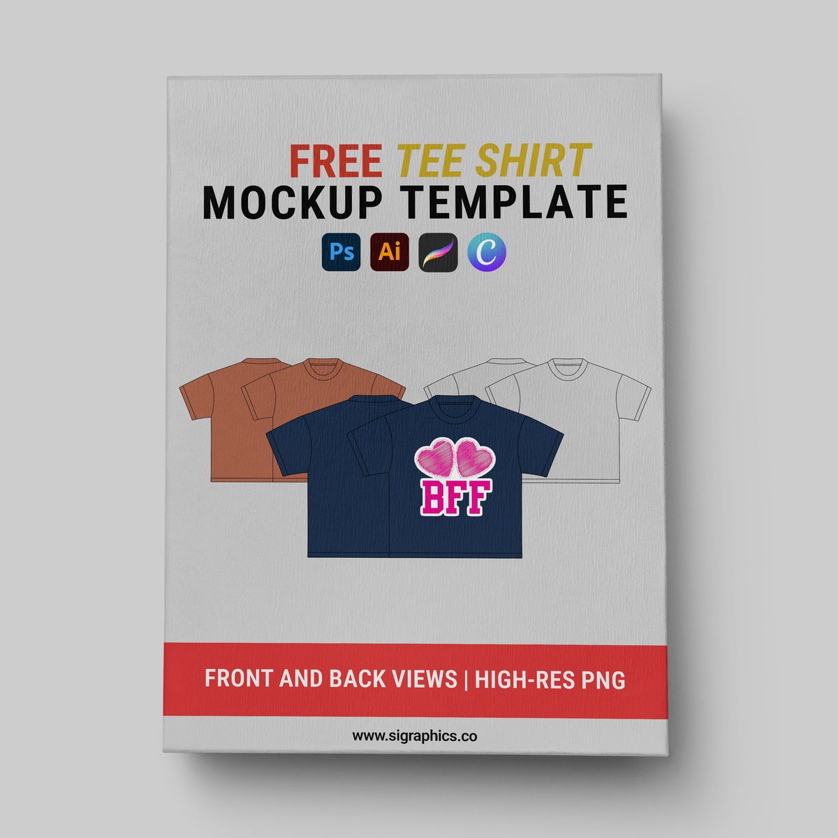 Free T-Shirt Mockup Template for Designers