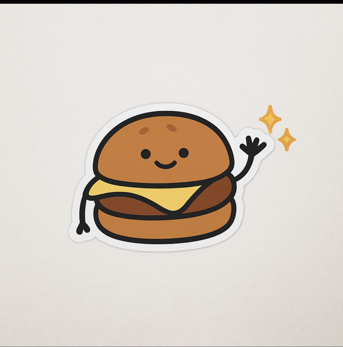 A Nice Cheeseburger Sticker