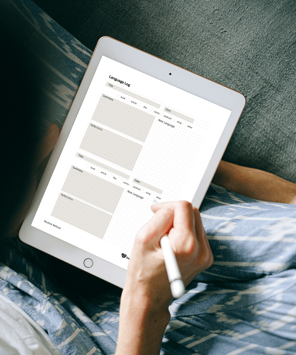 Routine Refresh Printable Notebook