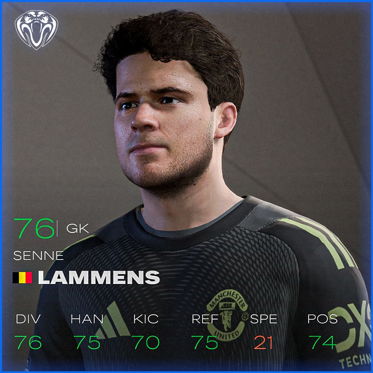 Senne Lammens Face For FC25