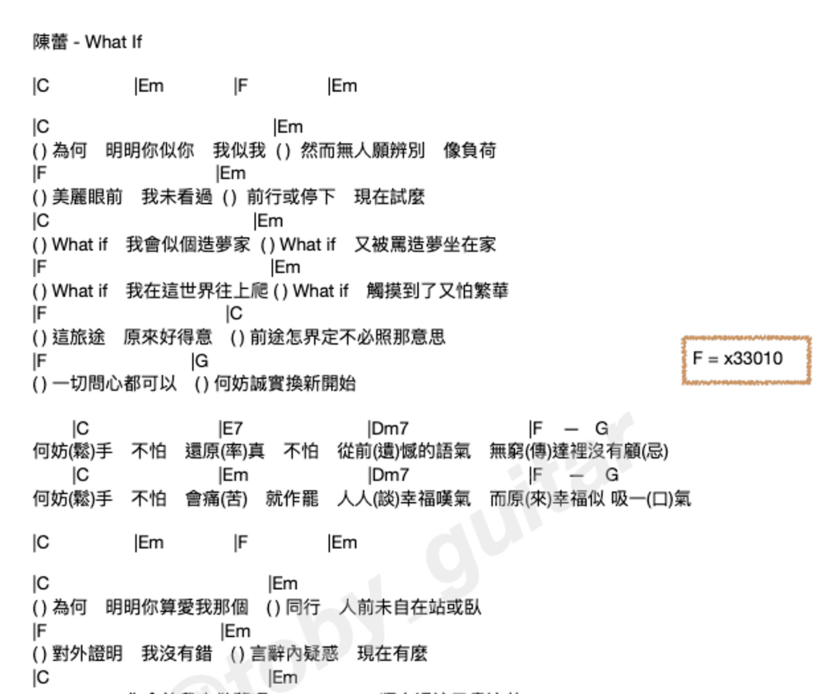 陳蕾 - What If