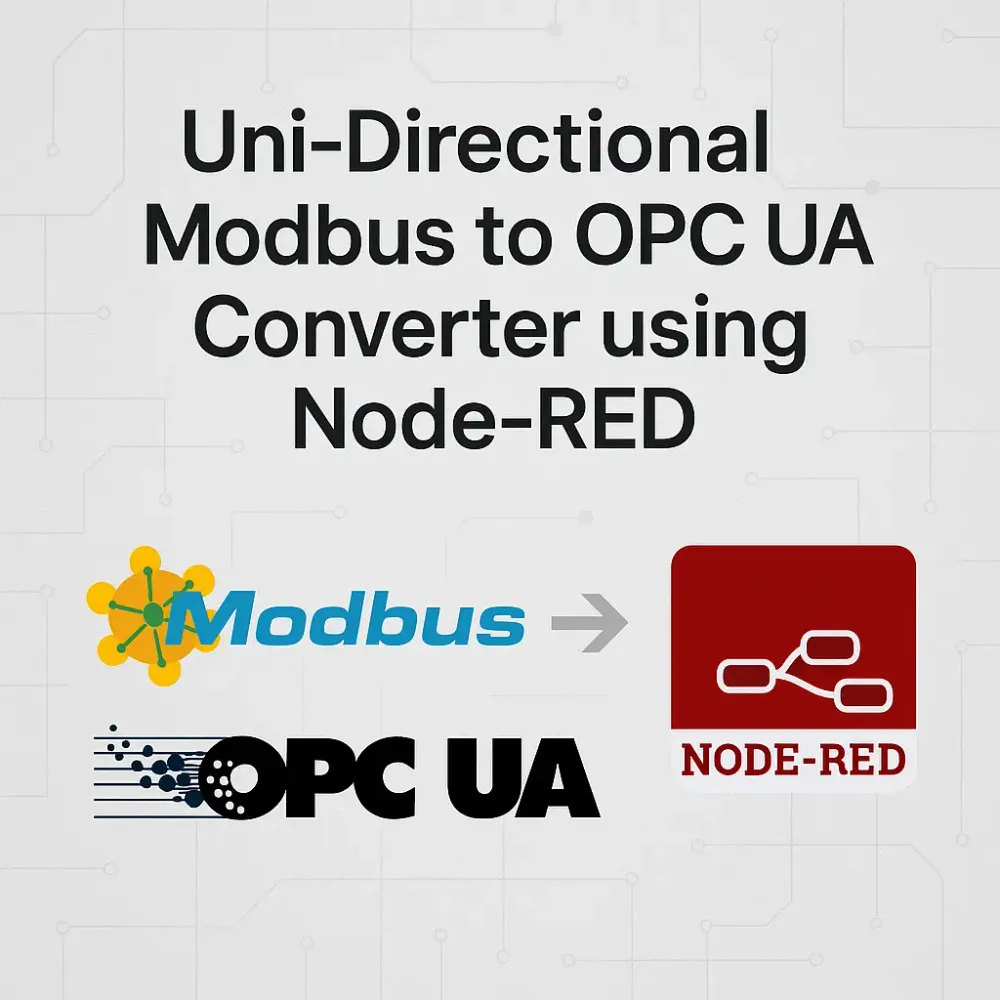 Uni-Directional Modbus to OPC UA Converter using Node-RED image 1
