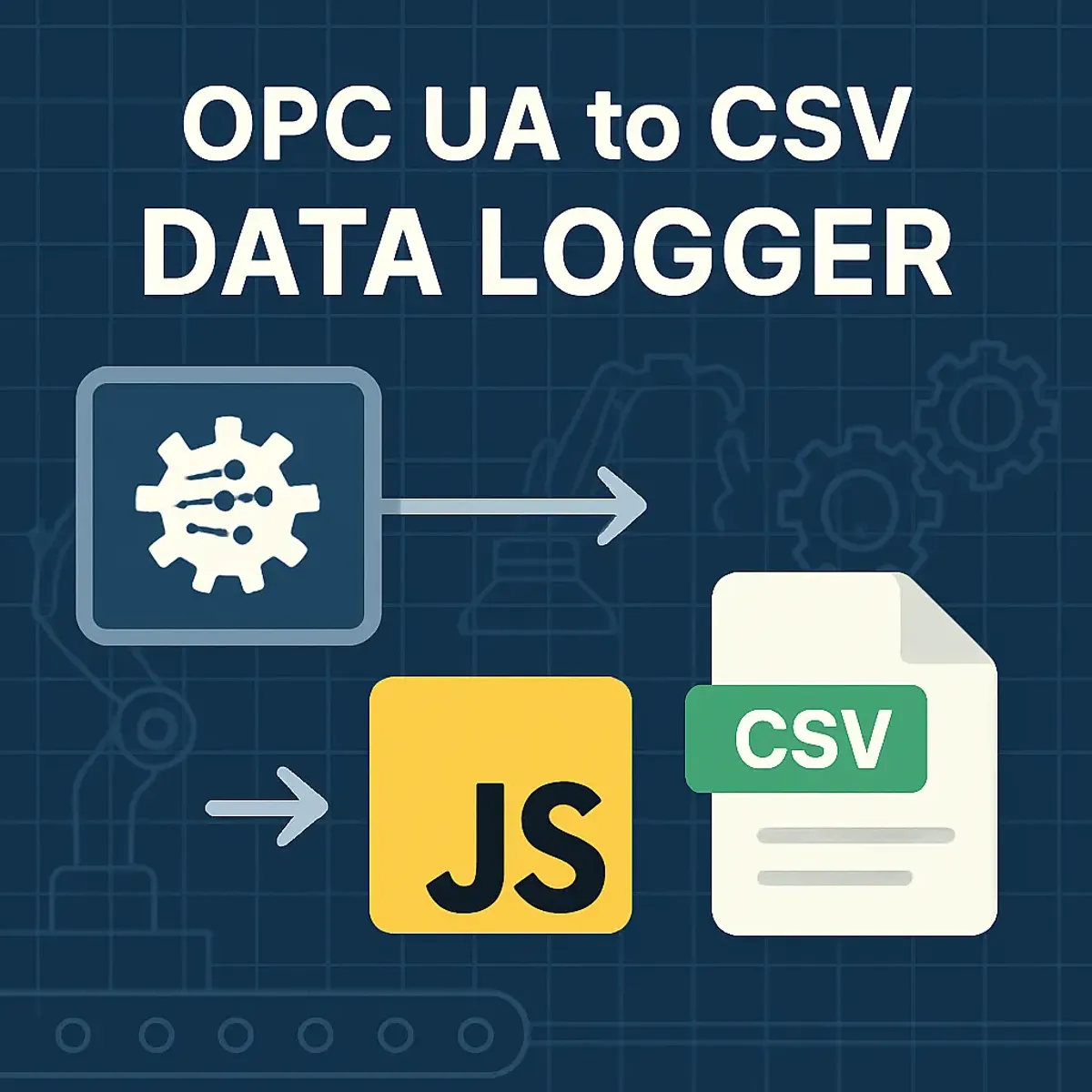 OPC UA to CSV Data Logger using JavaScript | Narrow Format |