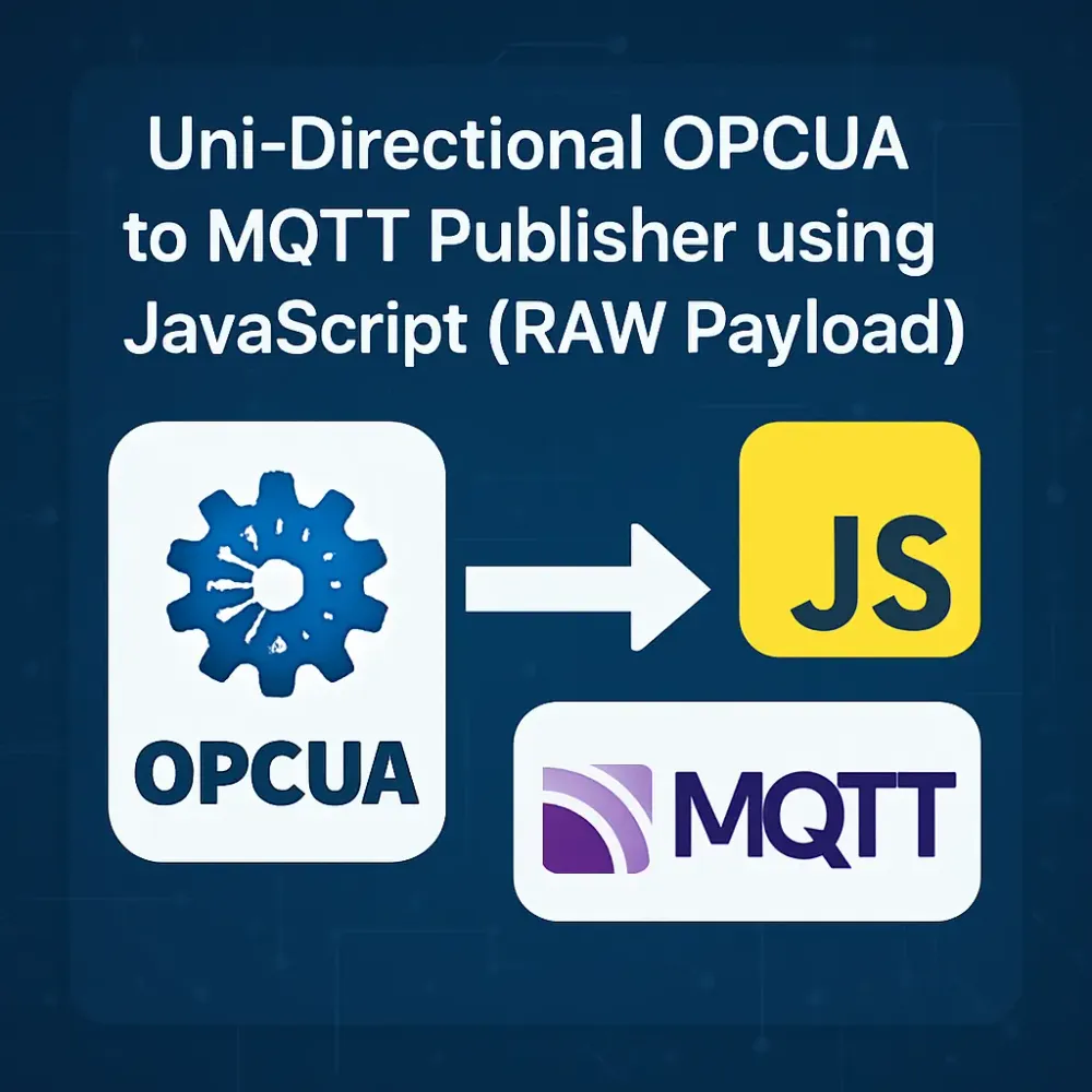 Uni-Directional OPCUA to MQTT Publisher using JavaScript (RAW Payload) image 1