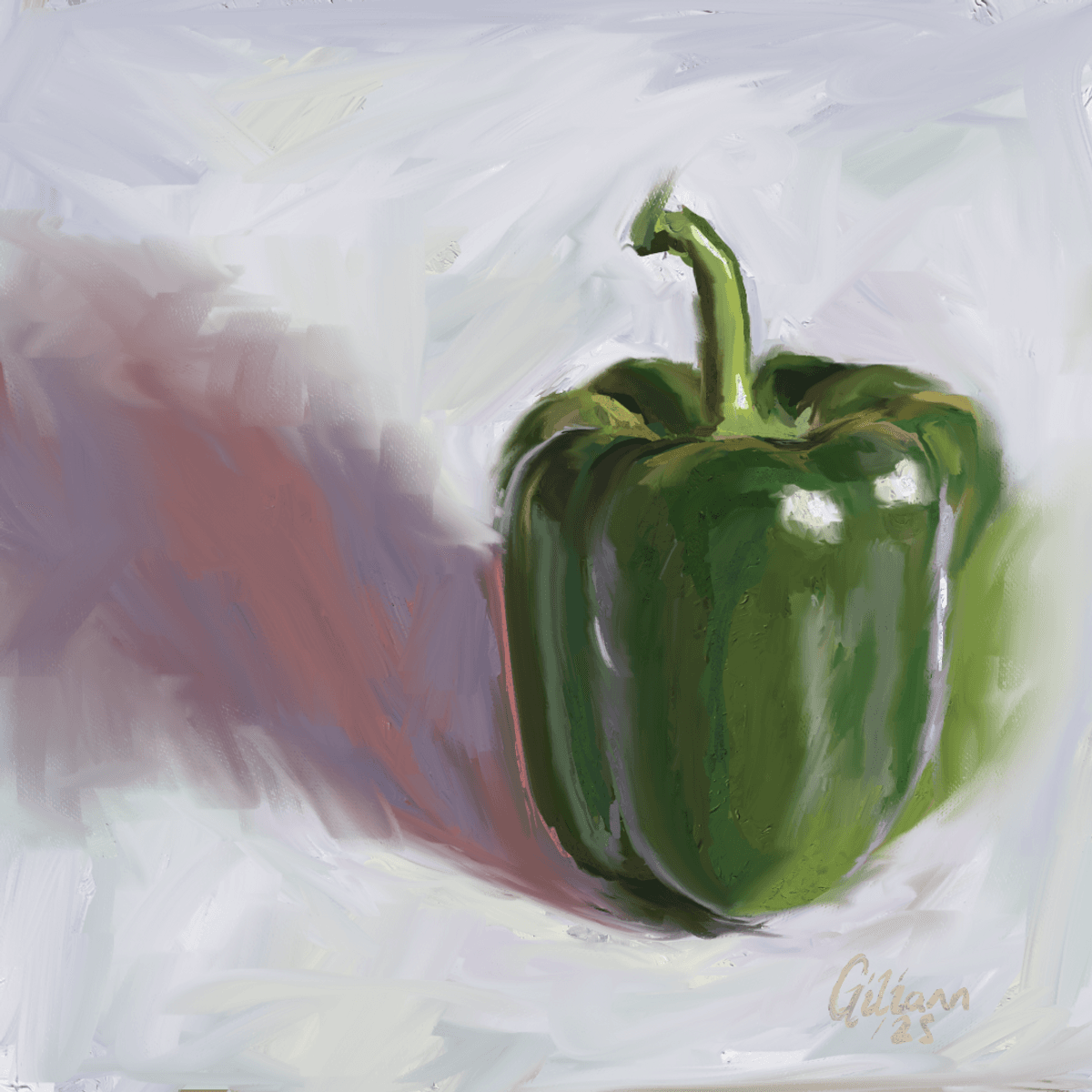 Download this painting- Green pepper