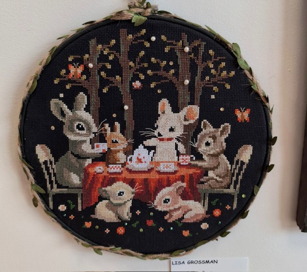 Animal Tea Party Cross Stitch