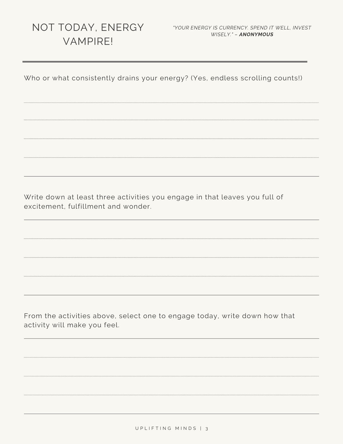 A 7-Day Journal to Reclaim Your Worth & Redefine Your Boundaries