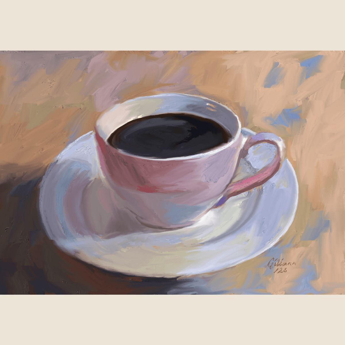 Download this painting- My morning coffee