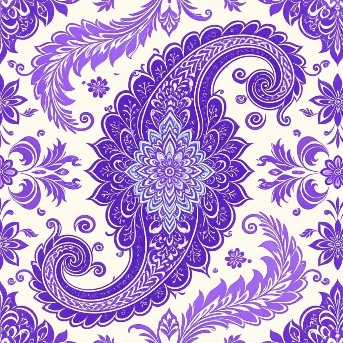#1 Purple Paisley (10) Pictures