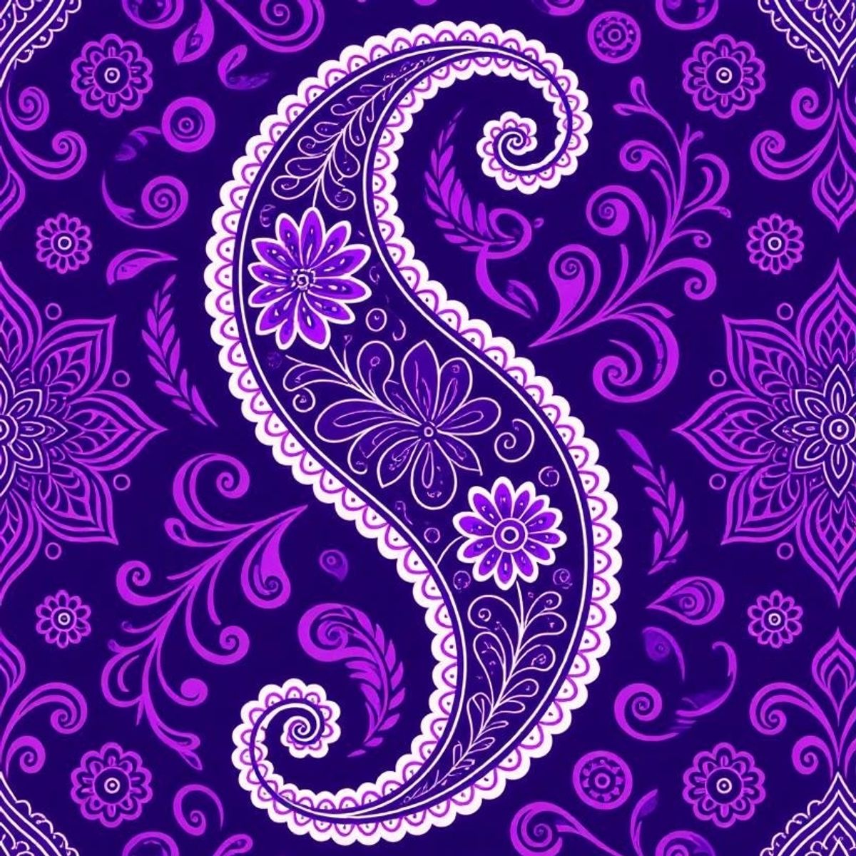 #1 Purple Paisley (10) Pictures