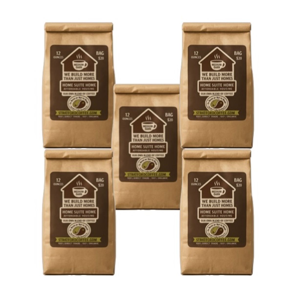 Bundle of 5 Coffee Bags &ndash; Share the Hope (Shipping Included)