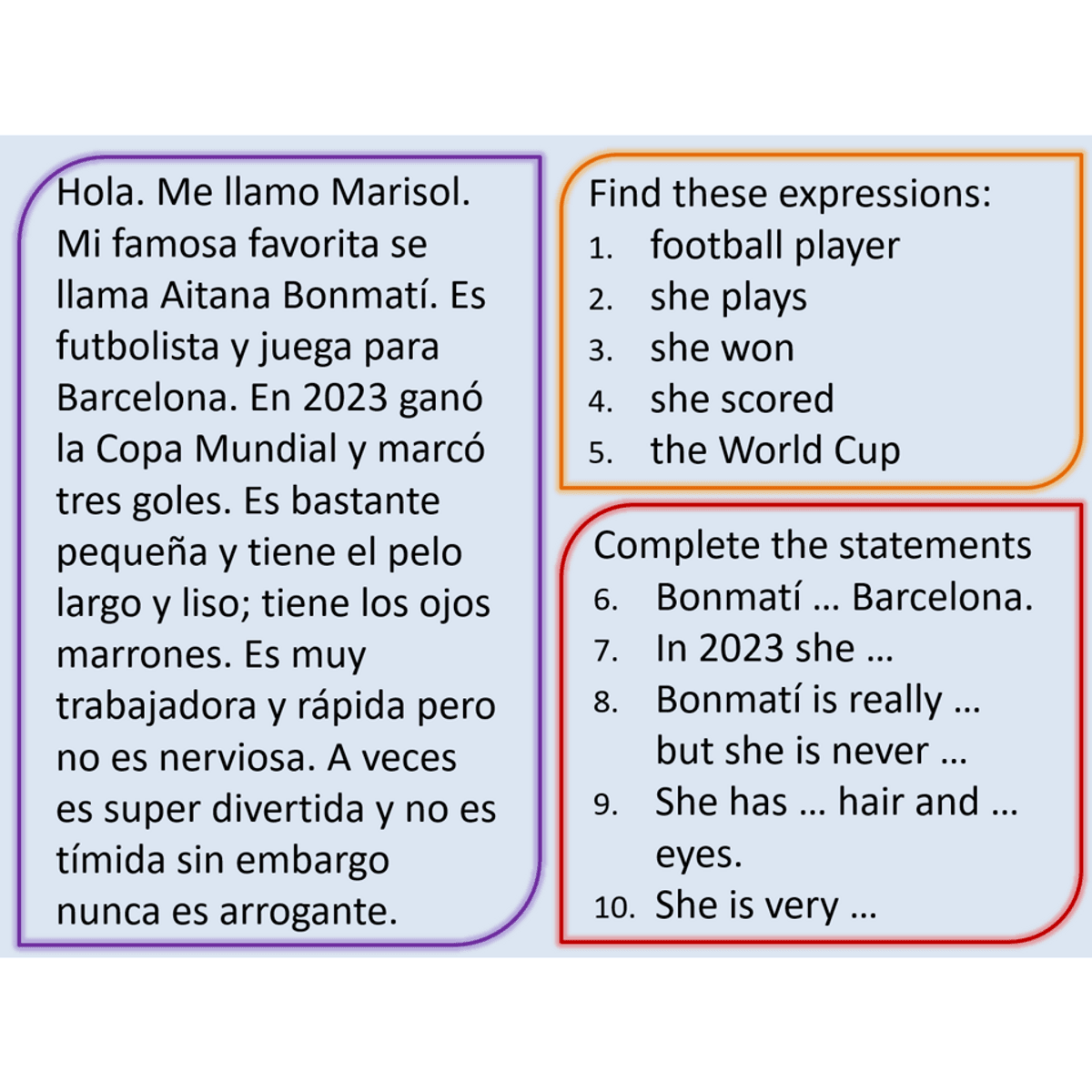 Claro 1 unit 2 - Mi burbuja