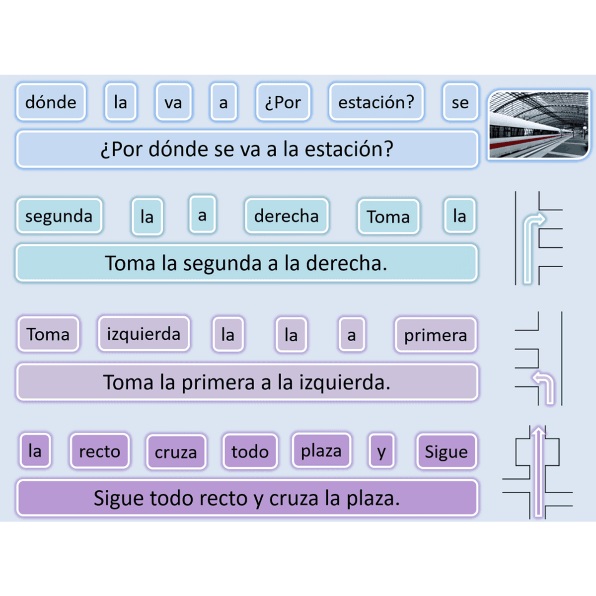 Claro 1 unit 5.3 - &iexcl;Sigue todo recto!