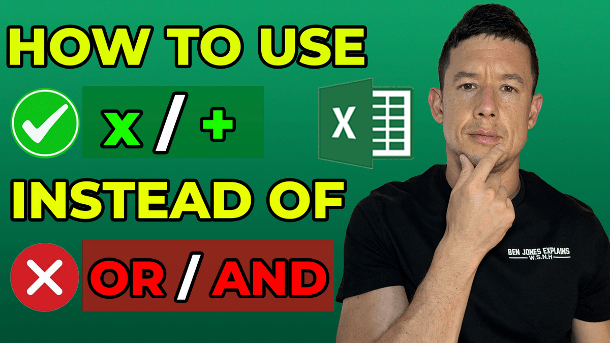 Stop Using AND/OR in Excel! Use * and + Instead 🚀 (XLOOKUP, FILTER, INDEX MATCH)