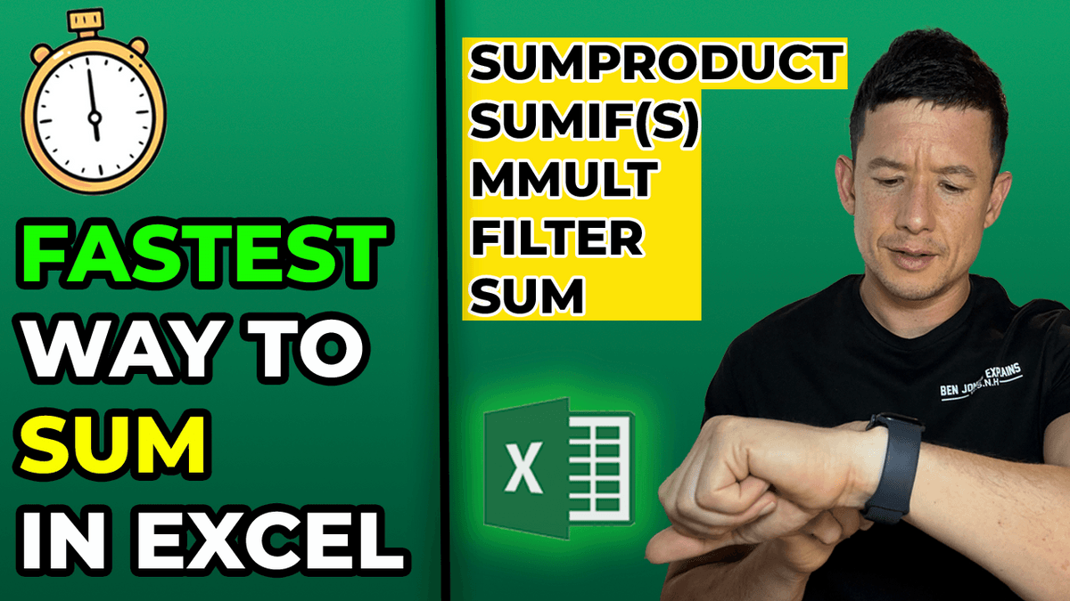 Excel SUM Formula Showdown 🚀 SUMIFS, SUMPRODUCT, FILTER, MMULT Tested